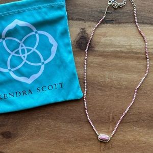 Kendra Scott Pink/Peach Stone Necklace